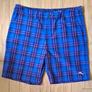 Tommy Bahama Plaid Shorts Mens Size 36